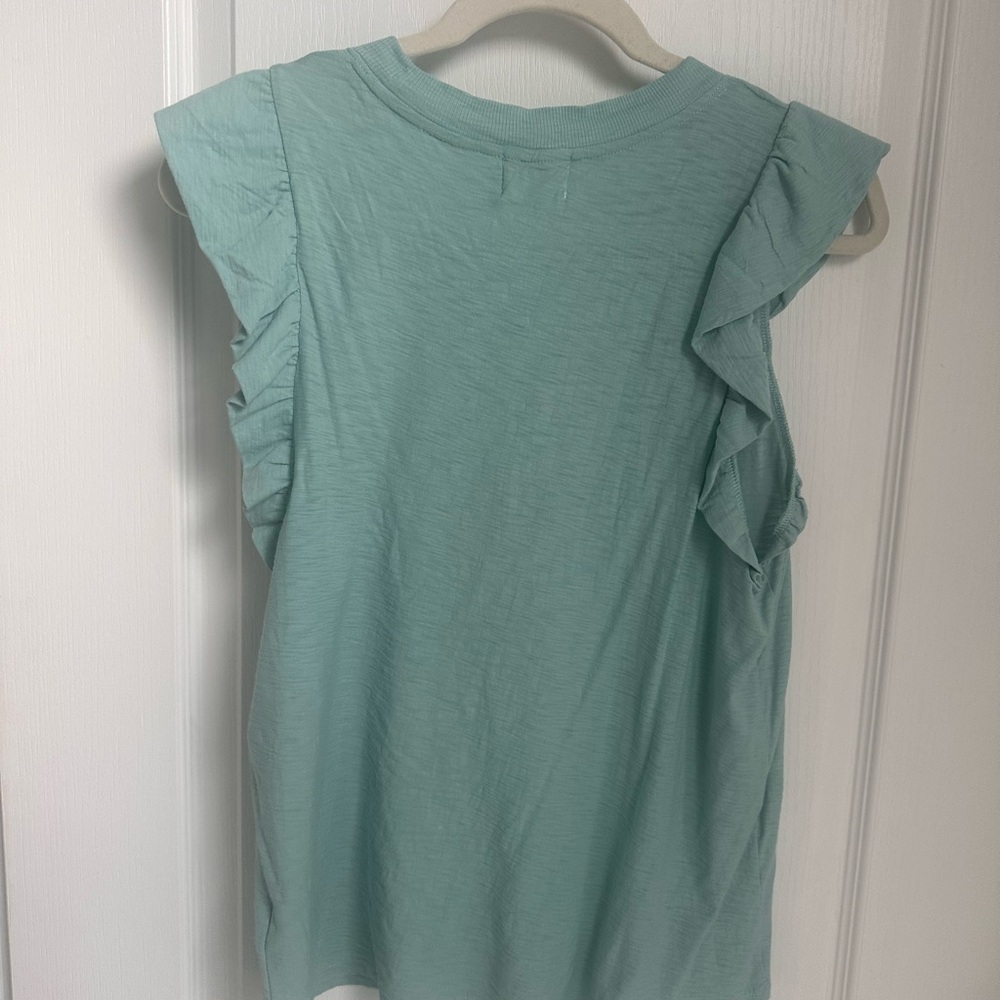 Nation LTD Mint Green Flutter Sleeve Tank Top
